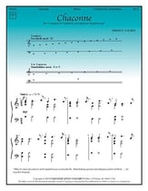 Chaconne Handbell sheet music cover